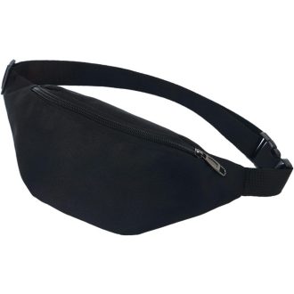   AIDBUCKS Szürke Túra Övtáska 3 Cipzáros Rekesszel, Állítható Pánttal, 34x15x9cm