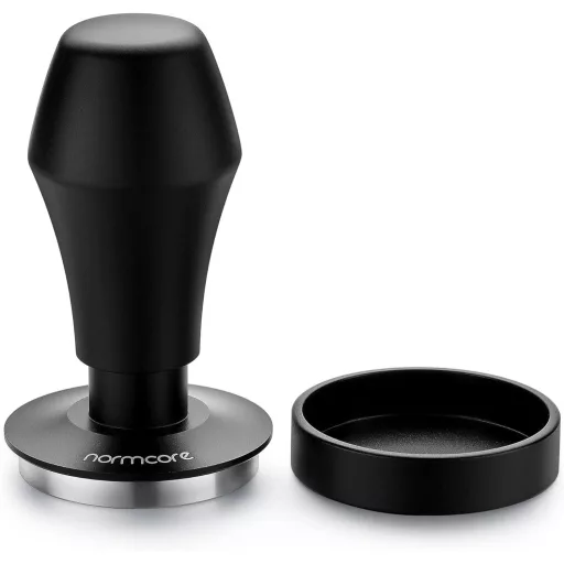 Normcore Kávétömörítő 53.3 mm - Nyomásszabályozó Barista Tamper 15/25/30 Font Nyomással - Alumínium Fogantyú Ripple Alap Espresso Készítéshe