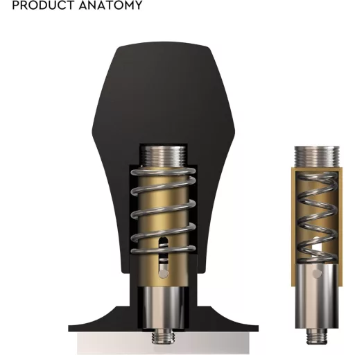 Normcore Kávétömörítő 53.3 mm - Nyomásszabályozó Barista Tamper 15/25/30 Font Nyomással - Alumínium Fogantyú Ripple Alap Espresso Készítéshe