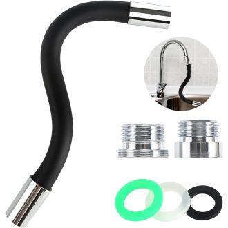   FASBET 360° Forgatható Csaptelep Hosszabbító - Szilikonbevonatos Konyhai és Fürdőszobai Vízsugár Szabályozó Adapter Szűrővel