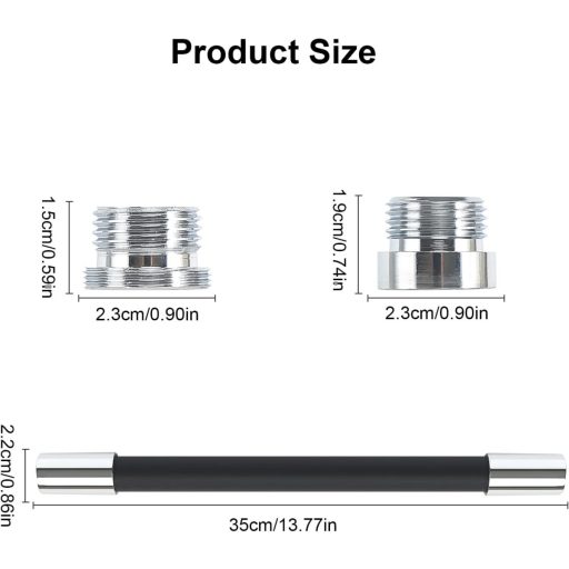 Extensie robinet FASBET 360° rotativă - Adaptor regulator jet de apă cu filtru, siliconat, pentru bucătărie și baie
