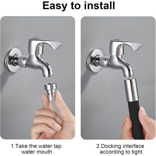 Extensie robinet FASBET 360° rotativă - Adaptor regulator jet de apă cu filtru, siliconat, pentru bucătărie și baie
