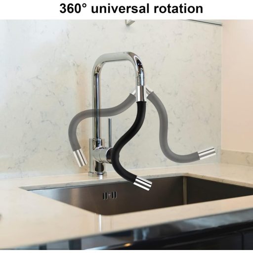 Extensie robinet FASBET 360° rotativă - Adaptor regulator jet de apă cu filtru, siliconat, pentru bucătărie și baie