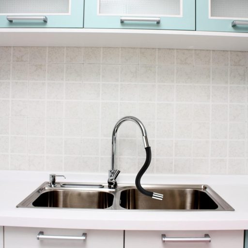 Extensie robinet FASBET 360° rotativă - Adaptor regulator jet de apă cu filtru, siliconat, pentru bucătărie și baie