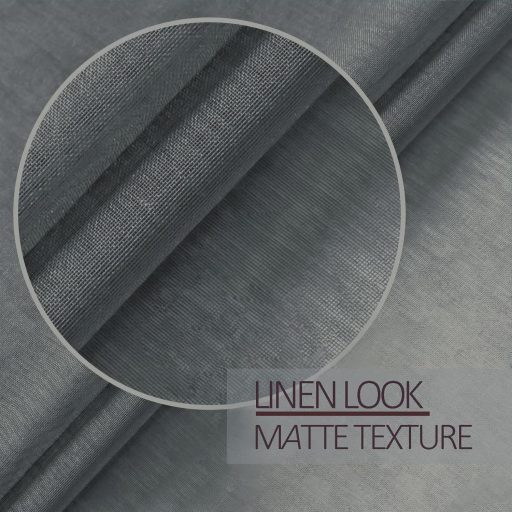 MRTREES Átlátszó Hálós Függöny 140x145 cm 2 Darab Hálószobához Nappalihoz