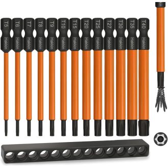   Hakkin 13 részes Torx bit készlet 75mm mágneses csavarhúzó S2 acél