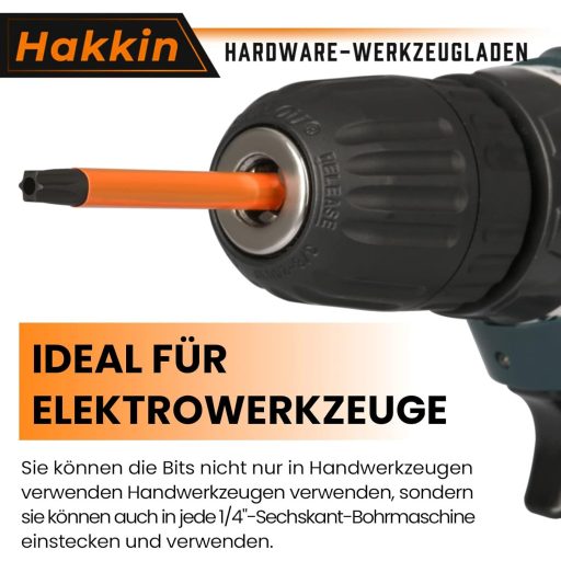 Hakkin 13 részes Torx bit készlet 75mm mágneses csavarhúzó S2 acél