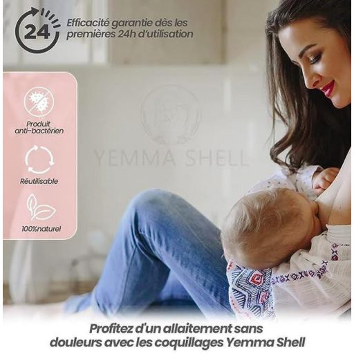 Shell Szoptatási Segéd Készlet: Gyöngyház Mellvédők + 6 Mosható Betét Újracsomagolt termék