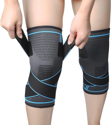 MILAIUN Set genunchiere sport, anti-alunecare, respirabile, set de 2 bucăți, XXL