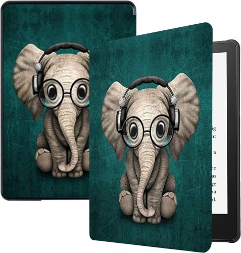 Husă de protecție cu model elefant pentru Kindle Paperwhite 6.8" (2021)