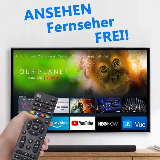 FOXRMT Univerzális Távirányító Samsung, LG, Sony, Philips TV-hez - DVD, Médialejátszó, Soundbar Kompatibilis - Egyszerű Beállítás, 10m Hatót