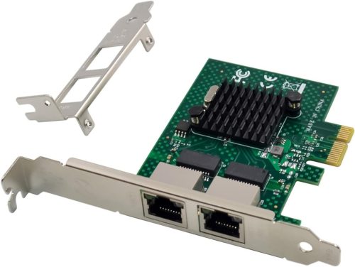 Placă de rețea Gigabit Ethernet PCIe cu port dual și chip BCM5720, pentru servere Windows și Linux
