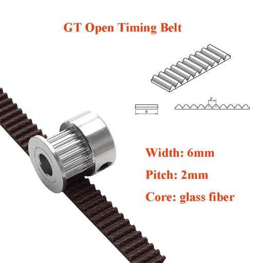HysiPrui 2GT 6mm Nyitott Fogasszíj Anycubi Kobra 3D Nyomtatóhoz XY Tengely