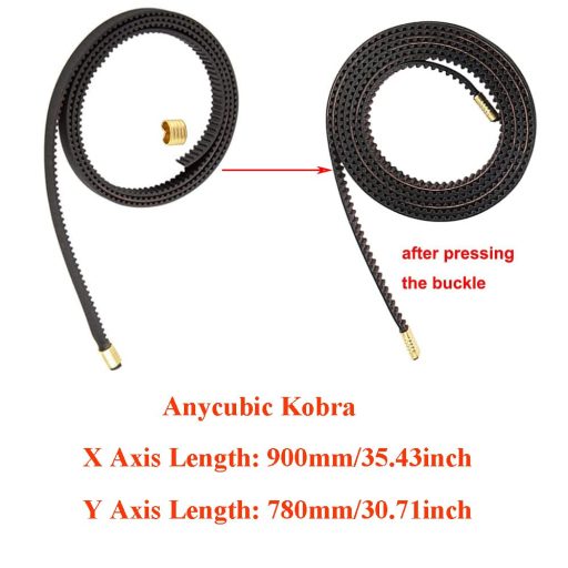 HysiPrui 2GT 6mm Nyitott Fogasszíj Anycubi Kobra 3D Nyomtatóhoz XY Tengely