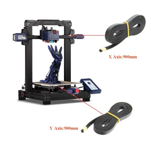 HysiPrui 2GT 6mm Nyitott Fogasszíj Anycubi Kobra 3D Nyomtatóhoz XY Tengely