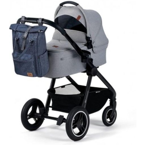 Kinderkraft MOONPACK Pelenkázó Hátizsák Szülőknek, Multifunkcionális Változtatható Alátéttel, Kék