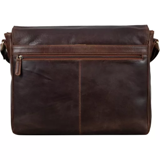 LEABAGS Milano Valódi Bőr Válltáska - Vintage Stílusú Shopper Táska, Többfunkciós Kézitáska, 39x30 cm, Unisex