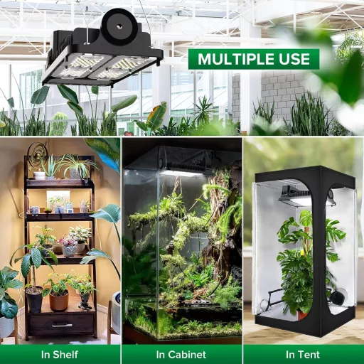 SANSI 100W LED pestovateľské svetlo, plnospektrálne stmievateľné osvetlenie pre rastliny