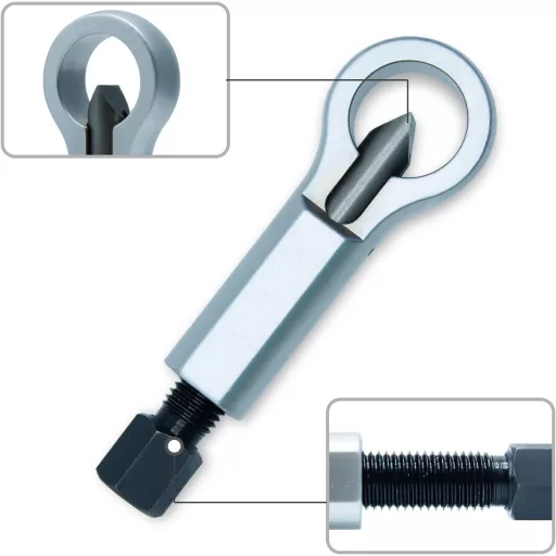 CCLIFE Despicător piulițe 22-27 mm, extractor piulițe, unealtă pentru îndepărtarea piulițelor deteriorate și blocate.