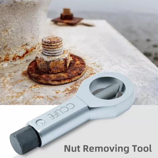 CCLIFE Despicător piulițe 22-27 mm, extractor piulițe, unealtă pentru îndepărtarea piulițelor deteriorate și blocate.