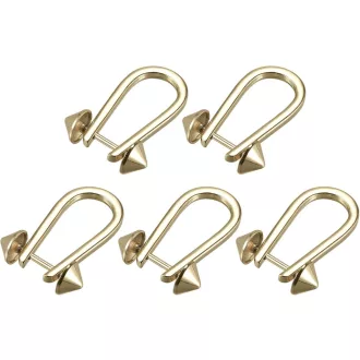  Arany színű 50 mm-es D-gyűrű csatok pénztárcához, táskához - 5 db