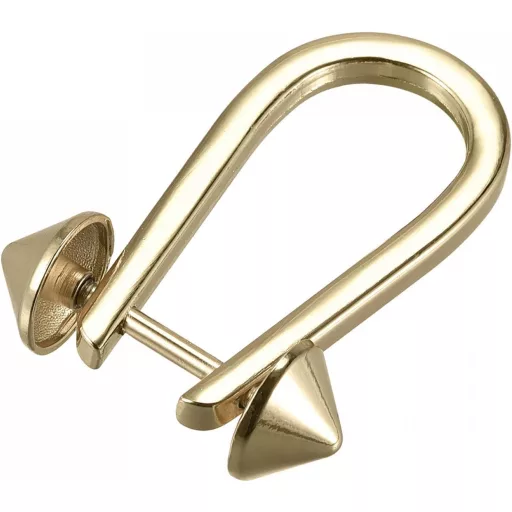 Arany színű 50 mm-es D-gyűrű csatok pénztárcához, táskához - 5 db