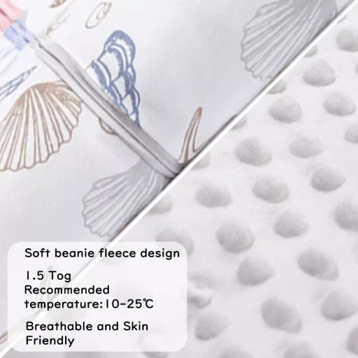 Fairy Baby 1.5 TOG Uniszex Hálózsák Újszülötteknek Dupla Cipzárral Szürke L