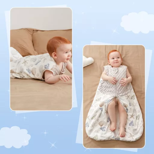 Fairy Baby 1.5 TOG Uniszex Hálózsák Újszülötteknek Dupla Cipzárral Szürke L