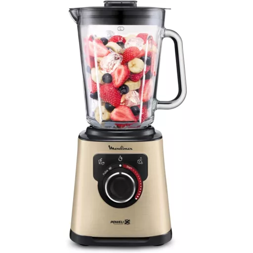 Moulinex PerfectMix 1200W Elektromos Konyhai Mixer Fekete/Arany 1.5L Üvegtartály