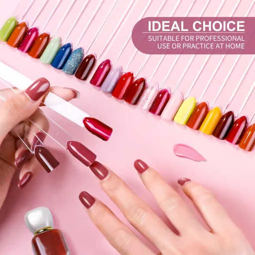 alle's 100 db Átlátszó Műköröm Gyakorló Gyűrű - Műköröm Bemutató Állvány Kezdőknek és Profiknak - DIY Nail Art Tippek