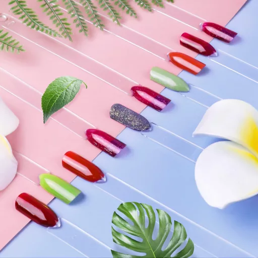 alle's 100 db Átlátszó Műköröm Gyakorló Gyűrű - Műköröm Bemutató Állvány Kezdőknek és Profiknak - DIY Nail Art Tippek