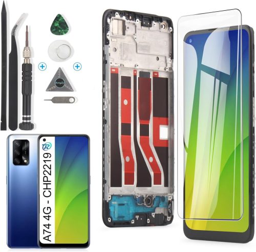 RongZy Oppo A74 4G LCD Kijelző Csere - Érintőképernyős Digitalizáló Fekete Kerettel - Mobiltelefon Kijelző Javító Készlet Szerszámokkal

AI: