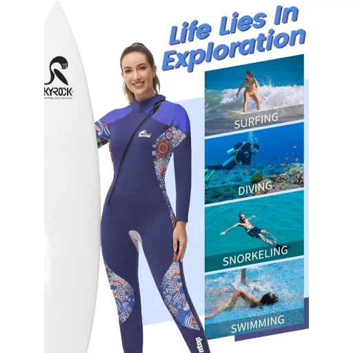 PROTAURI 3mm neoprén női wetsuit UV védelemmel búvárkodáshoz és szörfözéshez