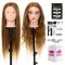 Neverland Beauty 28" Fodrász Gyakorló Fej 60% Valódi Hajjal, Asztalcsipesszel