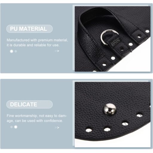 Kézműves PU bőr táskacsat készlet - VALICLUD 2 db-os szett válltáskákhoz