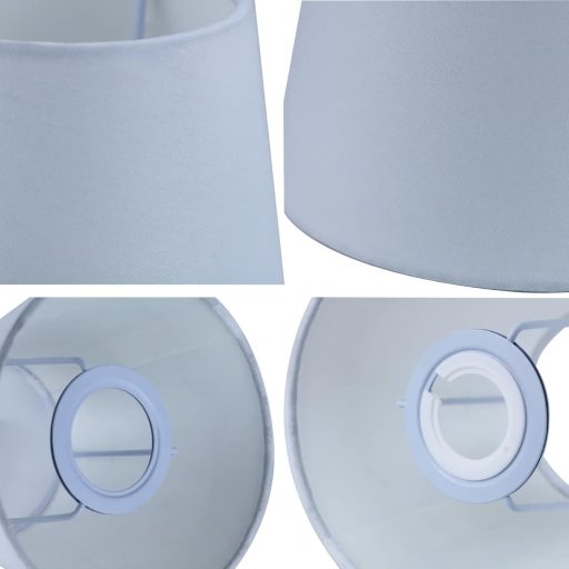 Sinta 22 cm pamut lámpaernyő E14/E27 asztali és fali lámpához fehér