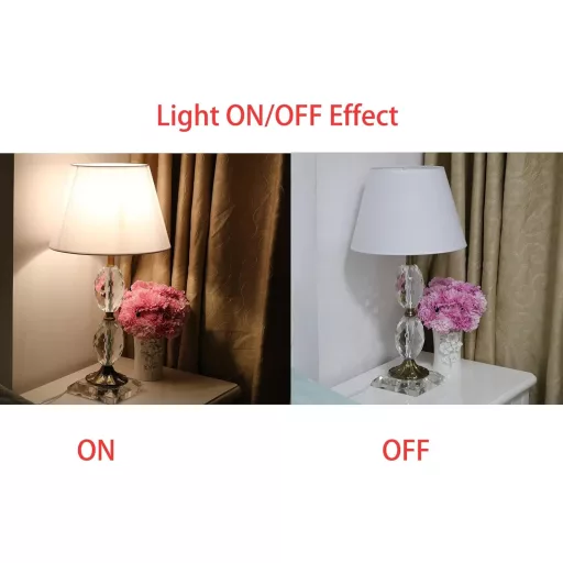 Aba-jour din bumbac Sinta 22 cm pentru lampă de masă și de perete E14/E27, alb