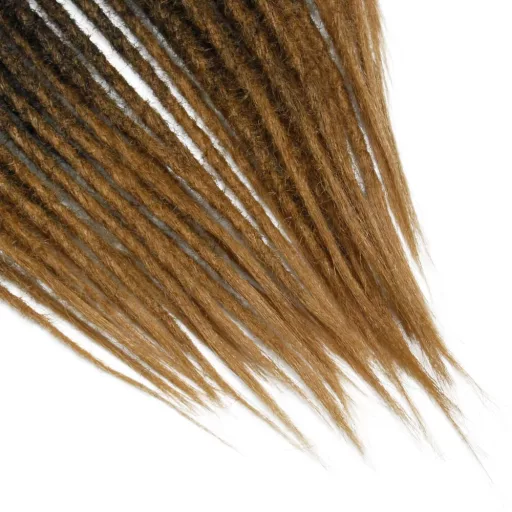 Dsoar Extensii de păr dreadlock subțiri, sintetice, 50 cm, 10 șuvițe, împletitură croșetată