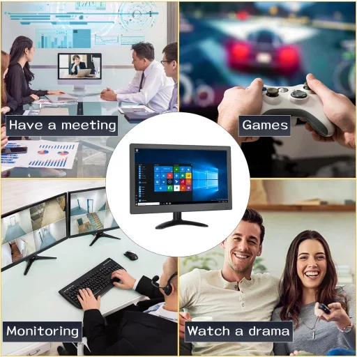 Prenosný monitor CAMECHO 11,6 palca Full HD 1080P HDMI VGA AV BNC
