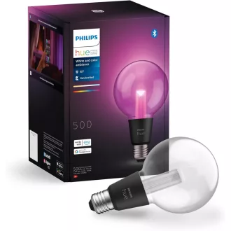   Bec inteligent Philips Hue Lightguide G95, lumină albă și colorată, Bluetooth, Alexa - Globe G95