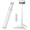 TONEOF 152cm-es Fehér Alumínium Szelfibot Állvány iPhone és Android Telefonokhoz, Vezeték Nélküli Távirányítóval - 173cm, Beige Grey