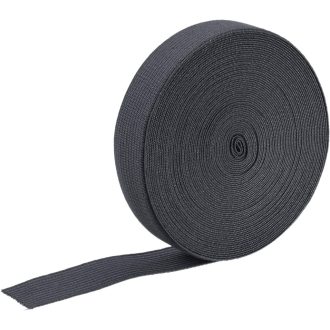   sourcing map Elastična gumena traka za šivanje, 20mm širine, 9m dužine, siva, za struk hlača, gumica za "uradi sam" ručni rad, tekstil