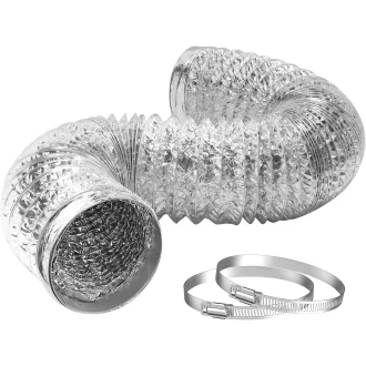 Tub flexibil din aluminiu HG Power 100 mm, lungime 2 m