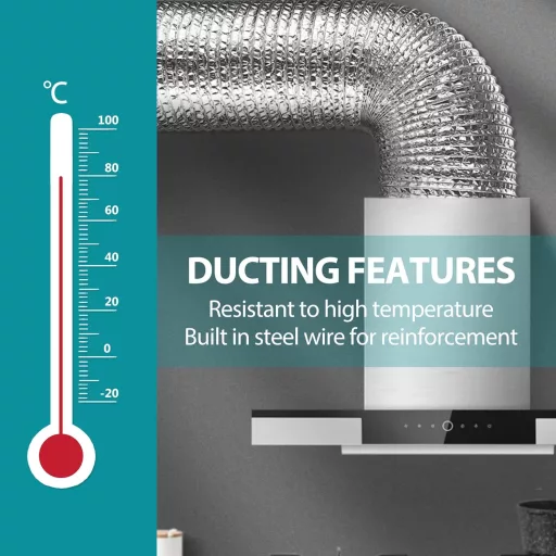 HG Power 100mm alumínium flexibilis légcsatorna 2m hosszú csatornacső