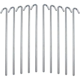   KAHEIGN 60 darabos fém sátorcsap szett, 22 cm galvanizált talajhorgony kemping