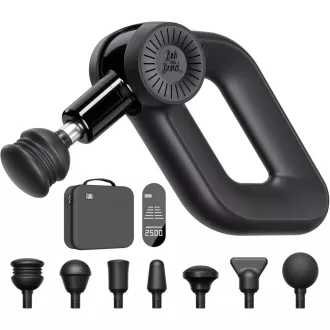   Bob and Brad D6 Pro masszázspisztoly 16mm amplitúdó OLED kijelző hordtáskával - Black