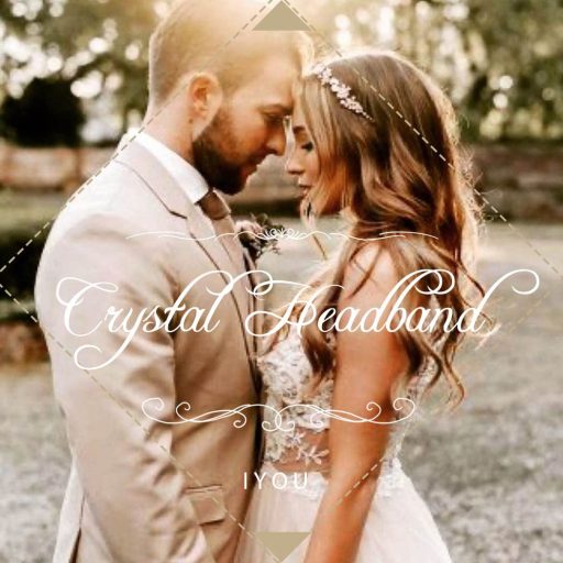 IYOU Vintage Kristály Hajpánt Kék Strasszos Hajdísz Női Alkalmi Frizura Kiegészítő Buli Bálhoz