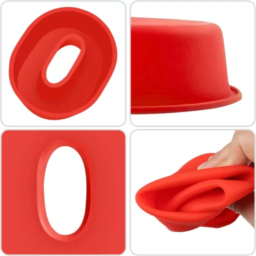 Ovtai szilikon számtorta forma 25 cm piros, sütőbiztos, tapadásmentes számforma szett