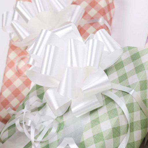 Bijeli samoljepljivi set mašnica za poklone - 100 kom WELTOKE