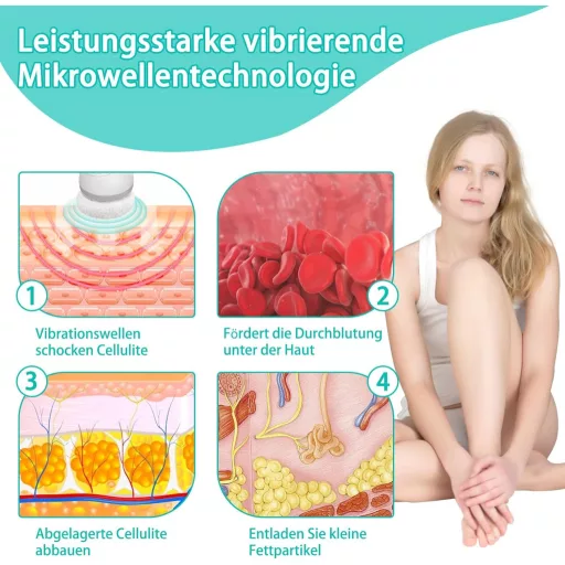 Helining Elektromos Cellulitisz Masszírozó Has Fenék Láb Kezeléshez 6 Mosható Párnával Bőrfeszesítő Simító Készülék